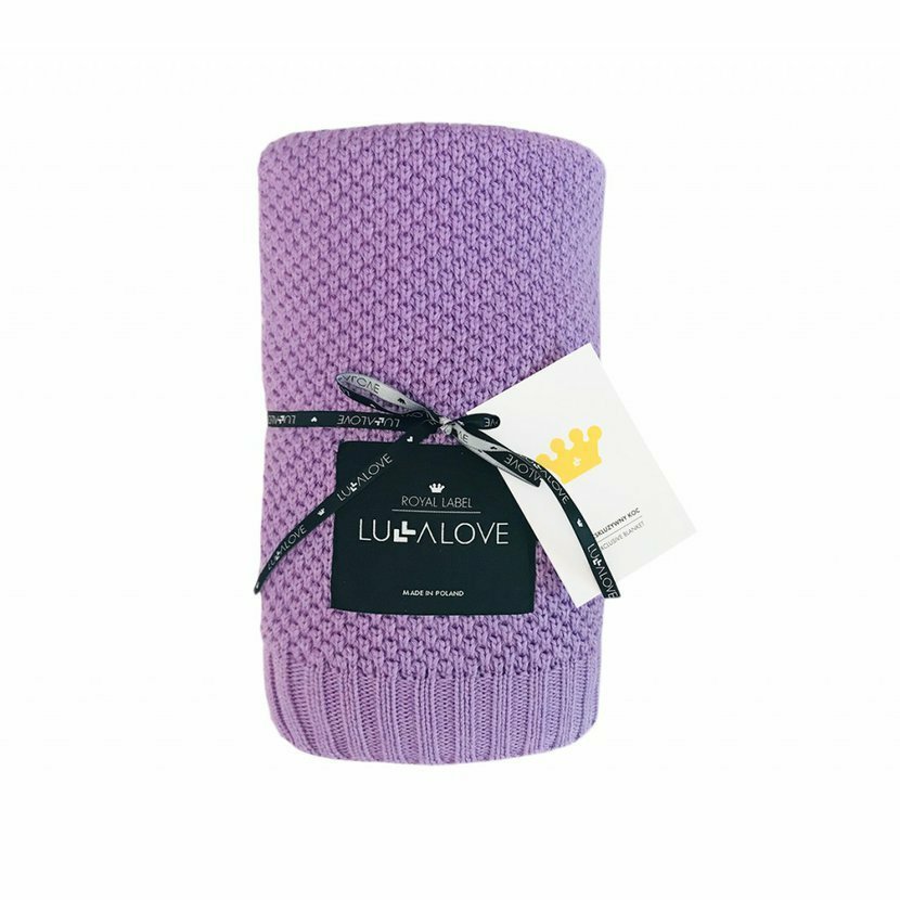 Bambusdecke - Lavendel - ,,Makronenmuster,,