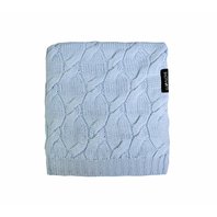 Merinowolle Decke Blau - Premium Kollektion